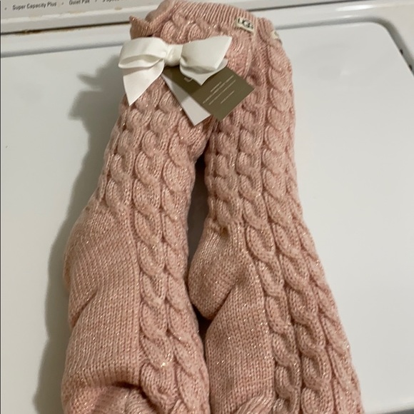UGG Laila Bow Fleece Lined Socks - Picture 2 of 10